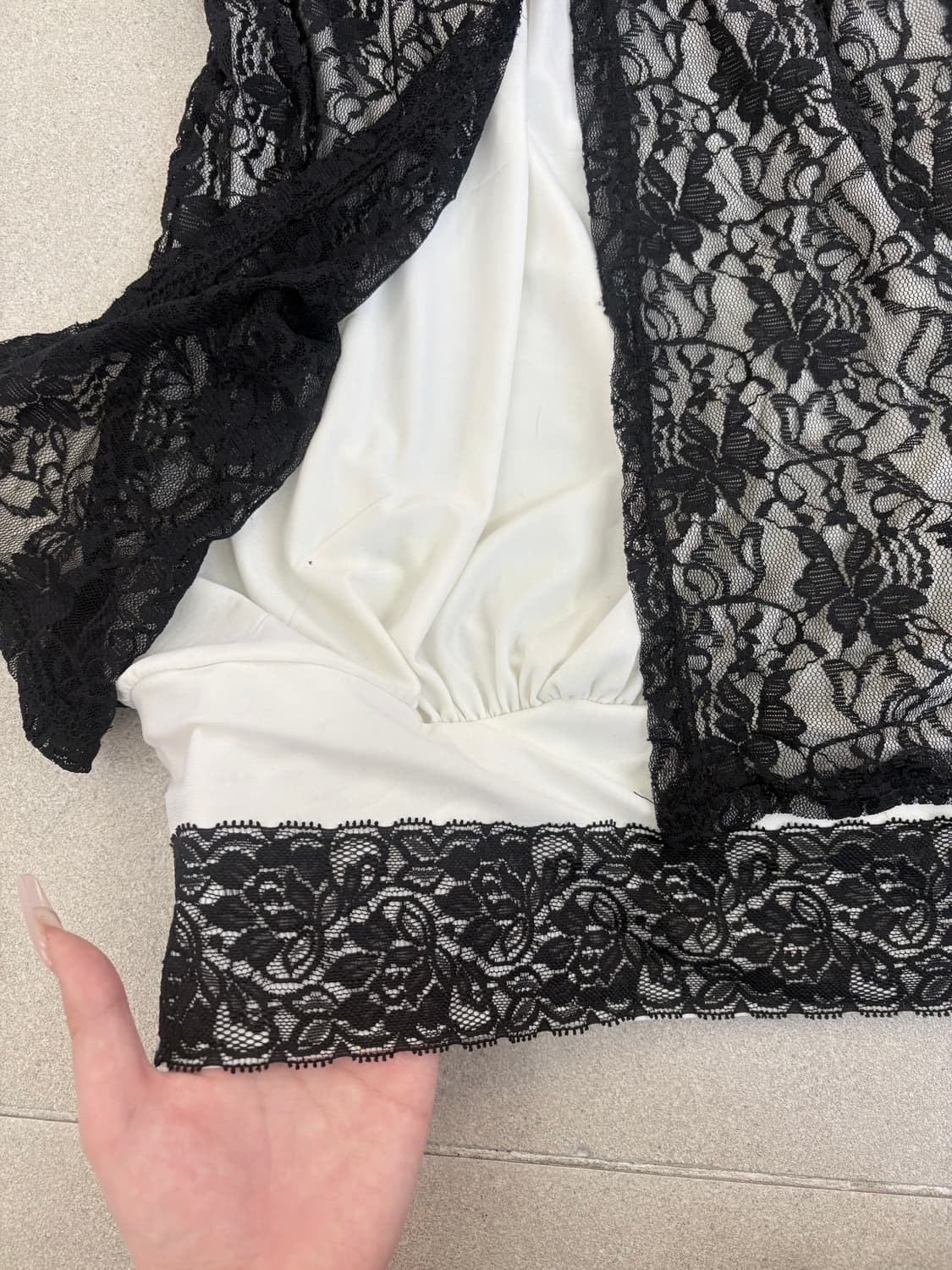 레이스 슬릿 나시 원피스 상품이미지2