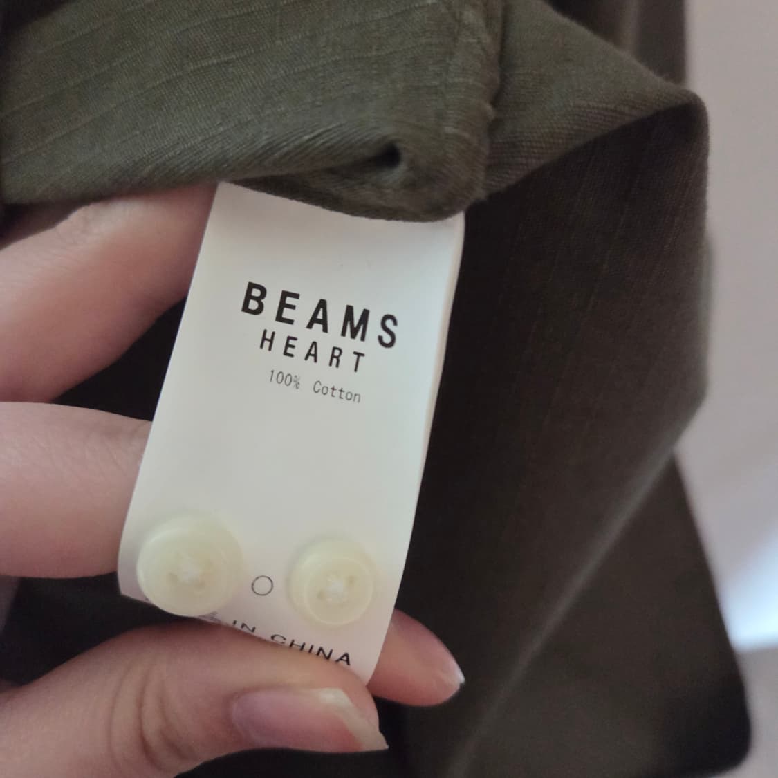 [Beams heart] 빔즈 차이나 카라리스 셔츠 상품이미지7