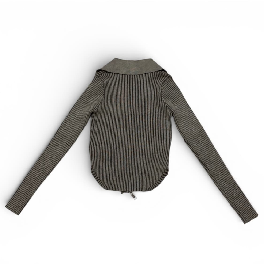 골지 집업 니트 가디건 상품이미지2