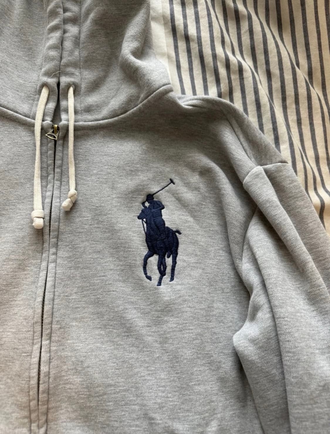 폴로 랄프로렌 USA 성조기 패치 빅포니 후드집업 상품이미지4