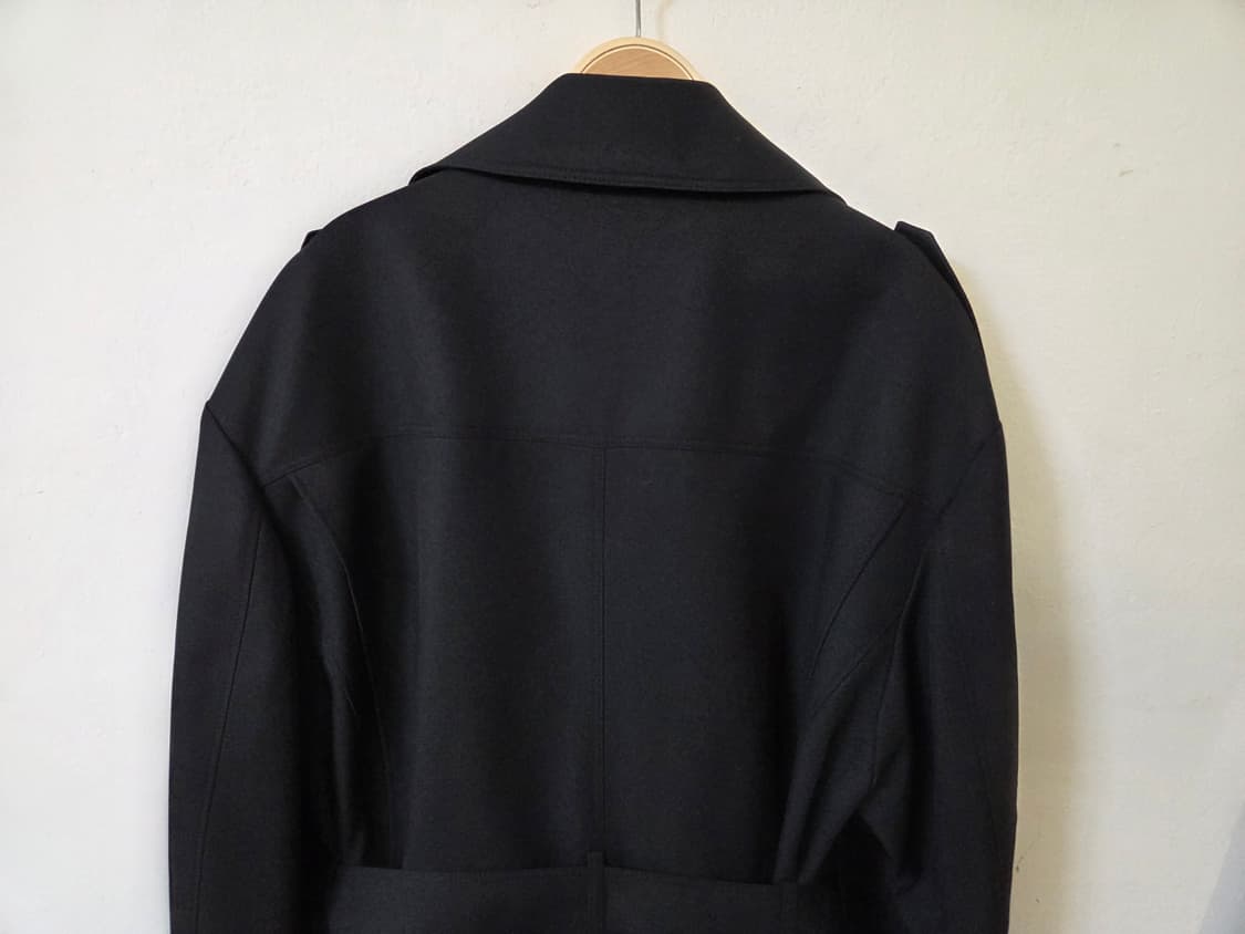 인사일런스 SASAKI 더블 포켓 트렌치 코트 BLACK 상품이미지7