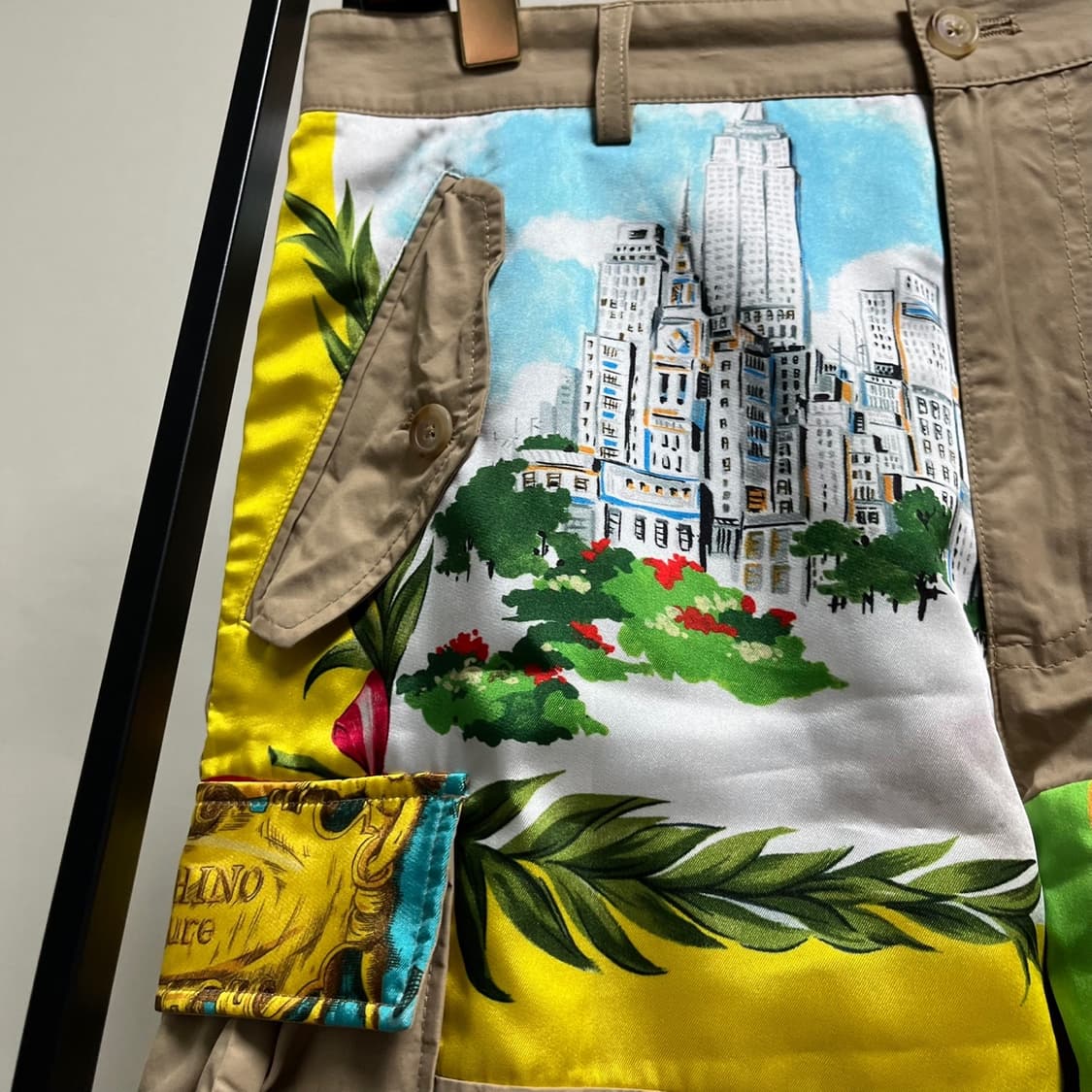 정품 48) 모스키노 믹스 프린트 판넬 카고 팬츠 상품이미지4