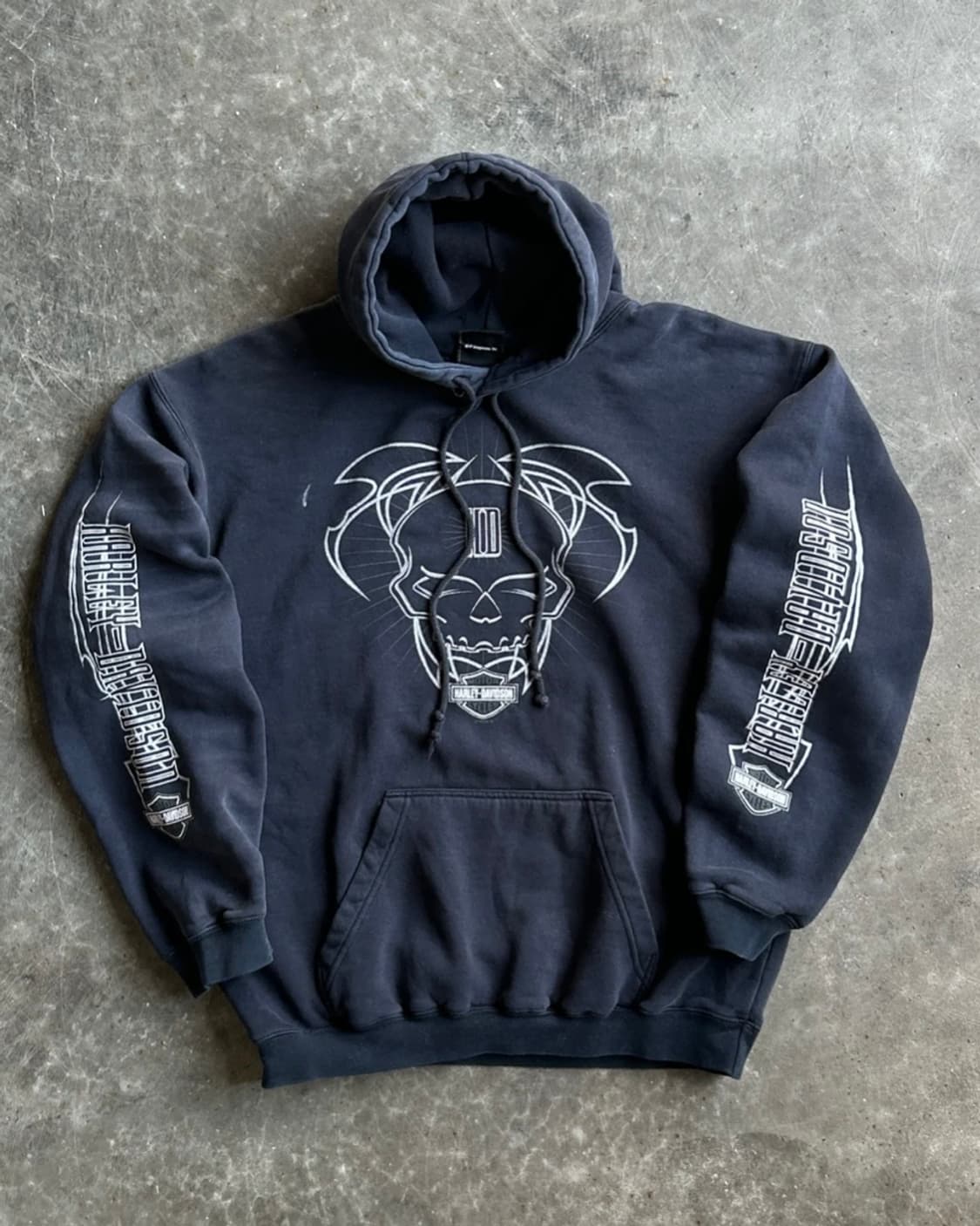00s Vintage Harley Davidson Hoodie L 상품이미지1
