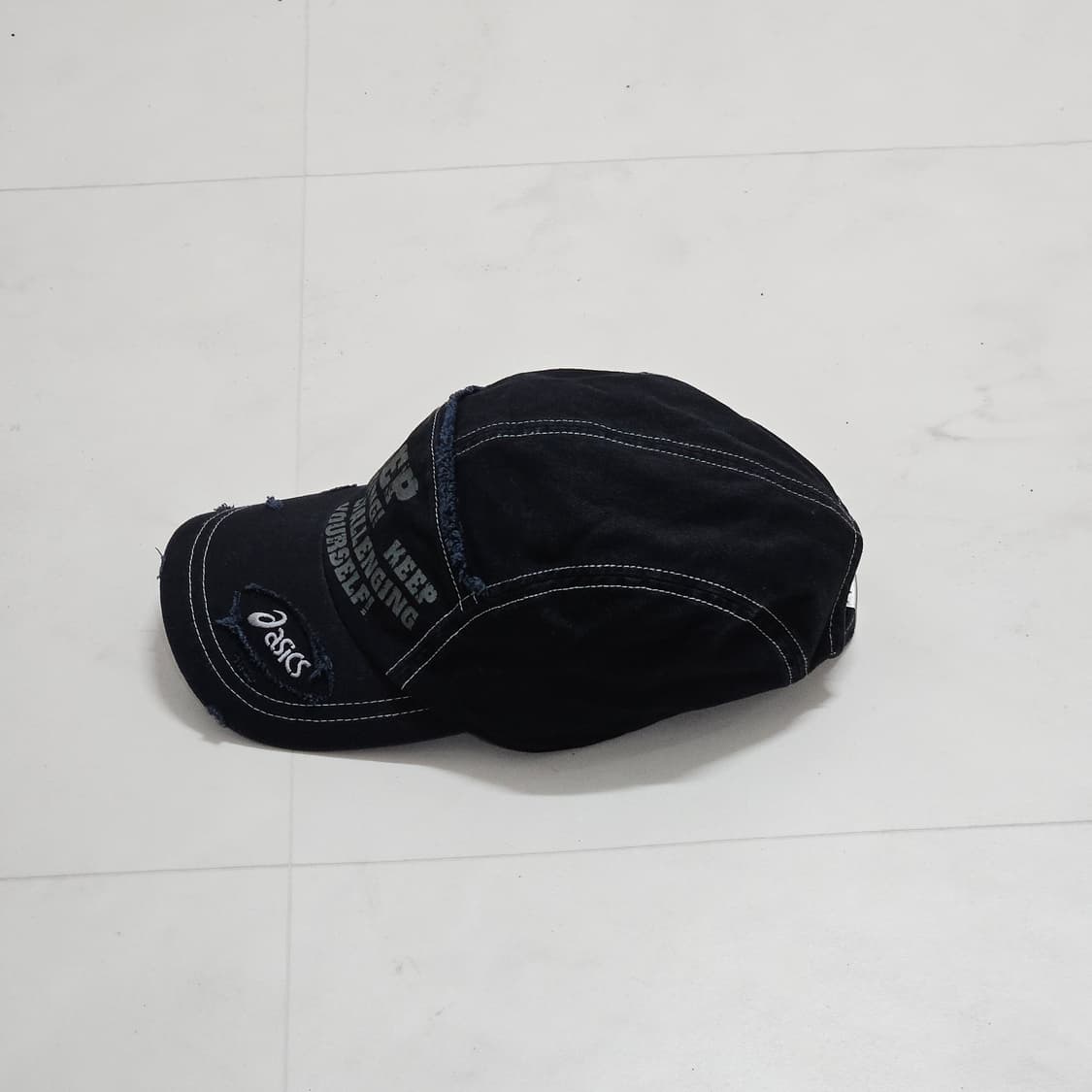 아식스 Y2K 빈티지 데미지 볼캡 상품이미지3