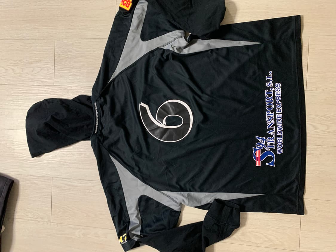 [XL]슈프림 후드 사커 져지 블랙 상품이미지2