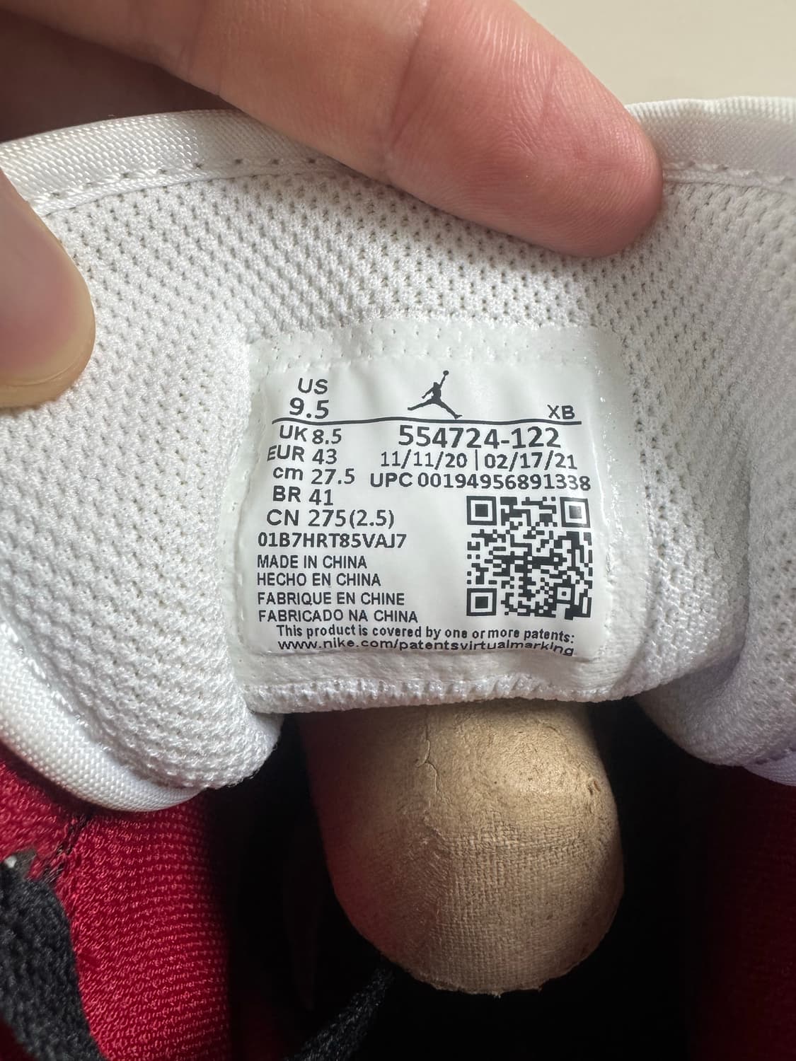 나이키 조던 1 미드 짐레드 275 상품이미지9