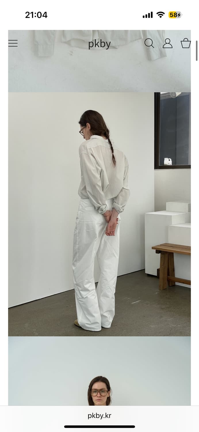PKBY airy shirts (natural white) / 얼바닉 상품이미지4