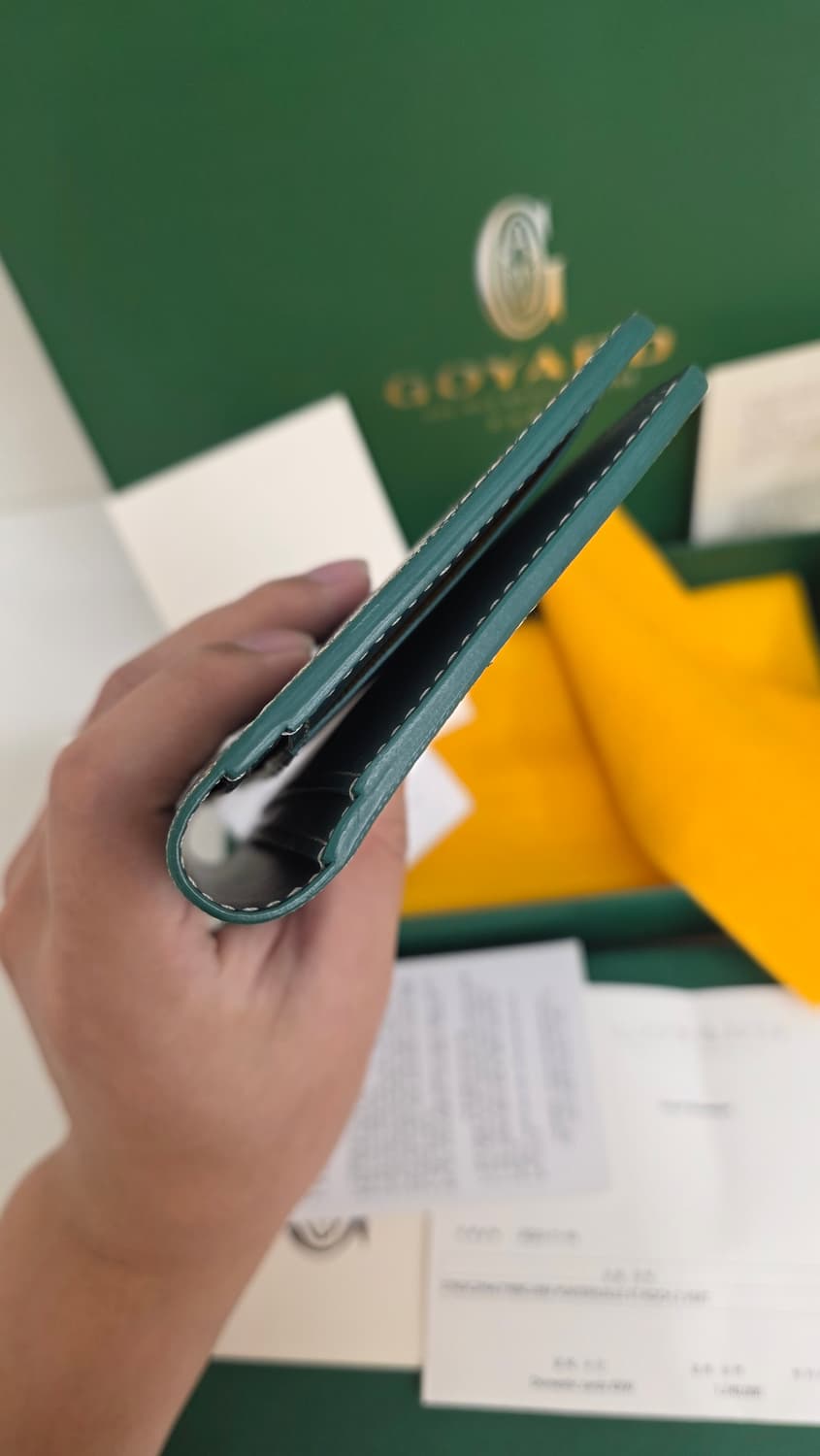 [미사용,풀구성]고야드 생로슈 장지갑 그린 상품이미지7