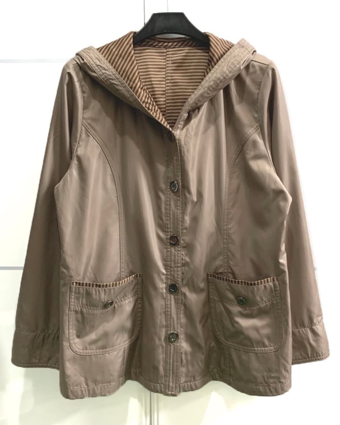 스트라이프 후드 자켓 점퍼 상품이미지1