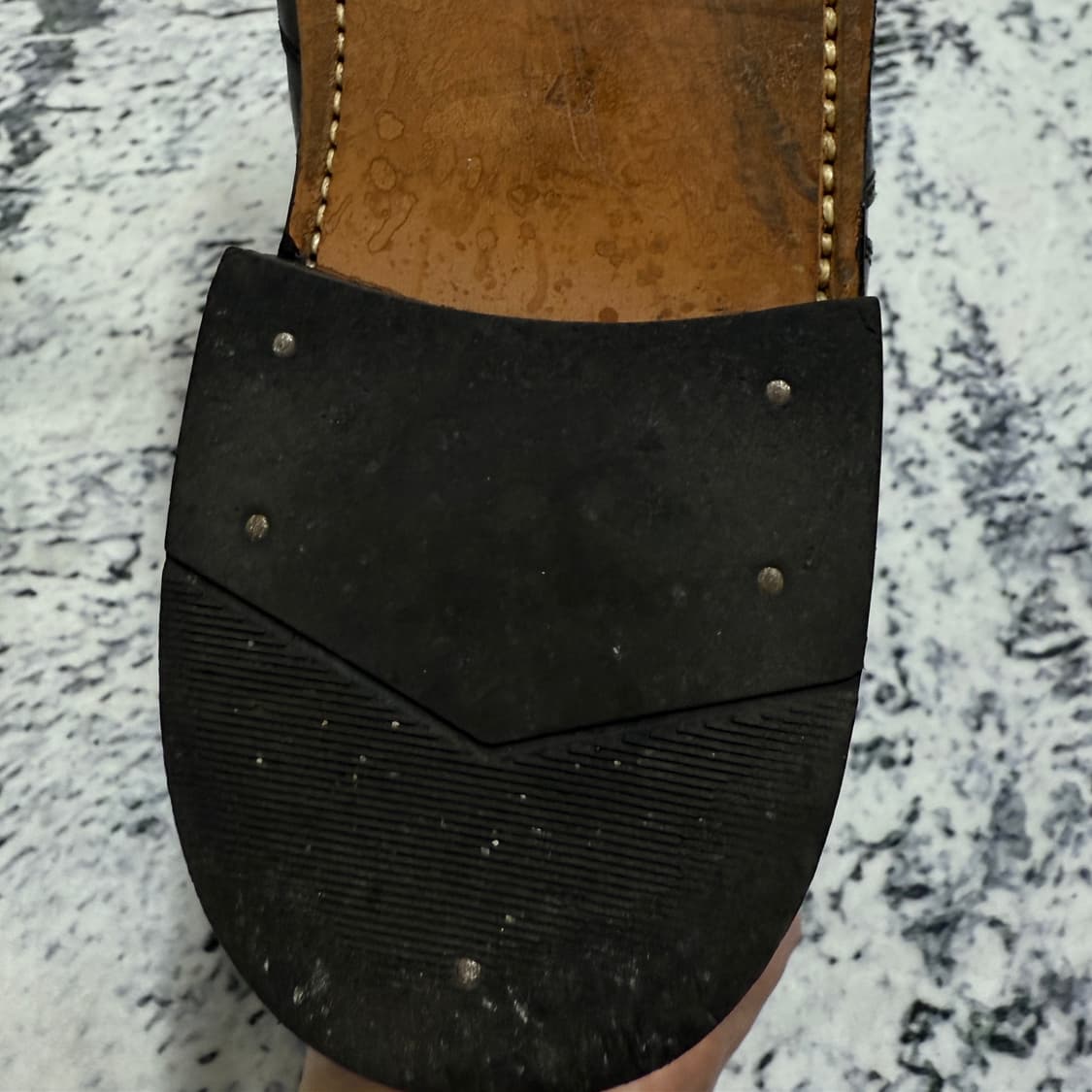 발망 더블 지퍼 레더 부츠 43 상품이미지6