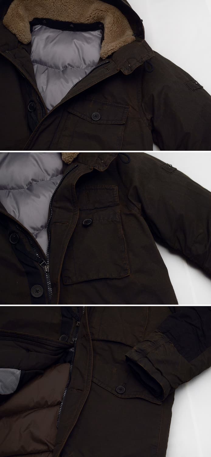 미착용) 시리즈 사우스폴 리서처 구스다운 롱패딩 파카 (100) 상품이미지8