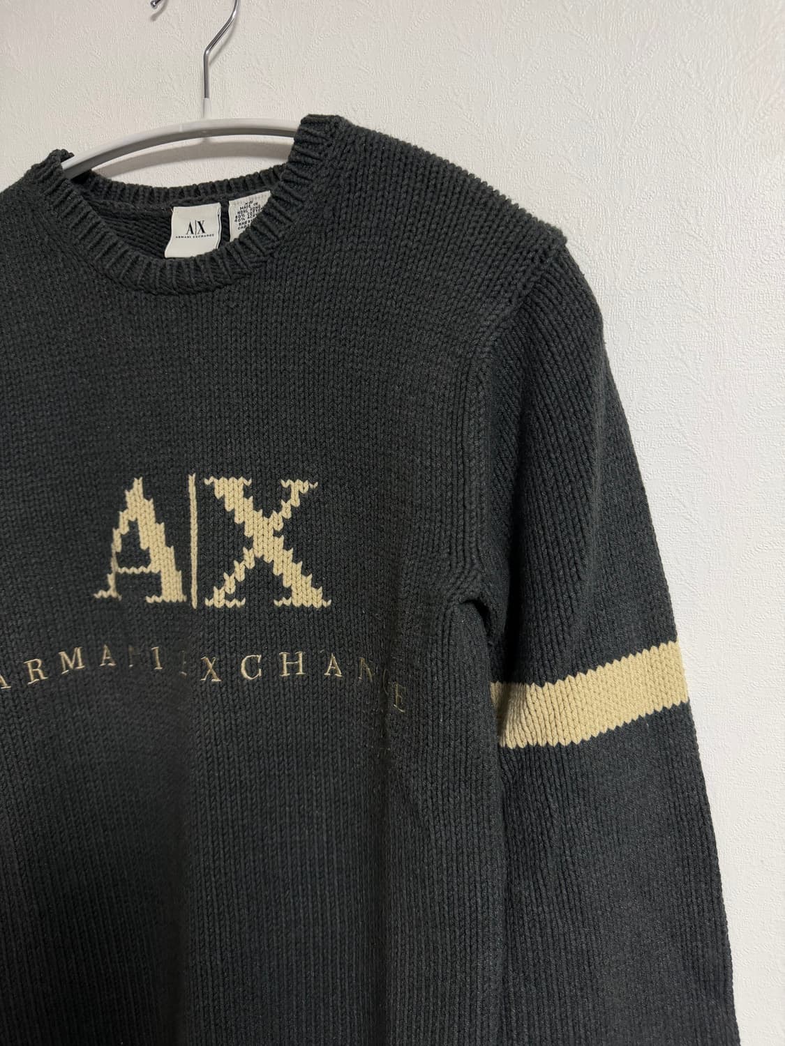 아르마니 빈티지 로고 니트 스웨터 상품이미지3
