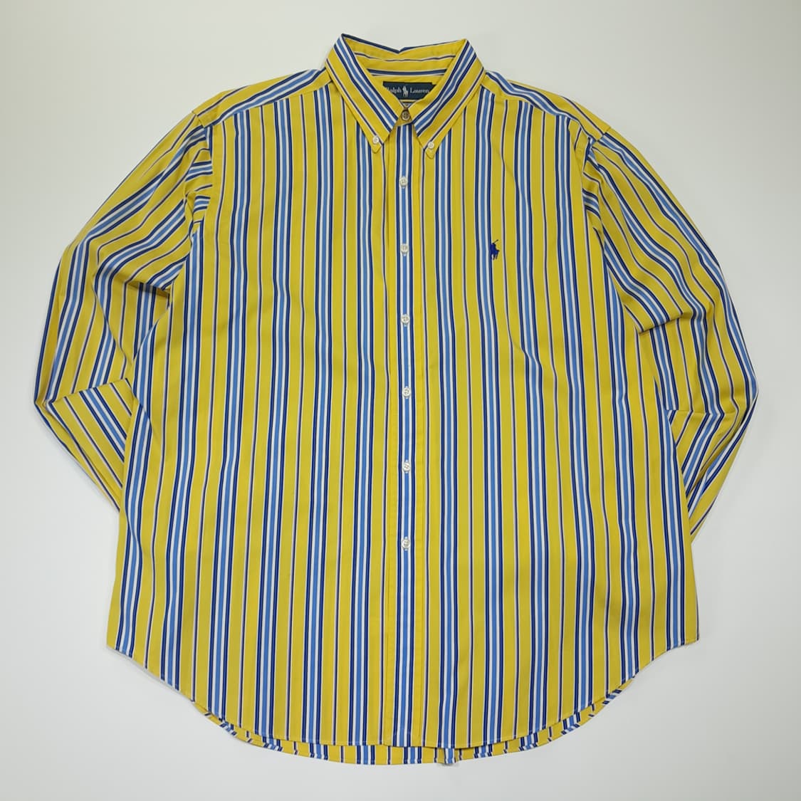 CL505 2XL 폴로 00s 코튼 멀티스트라이프 옐로우 셔츠 남방 상품이미지1
