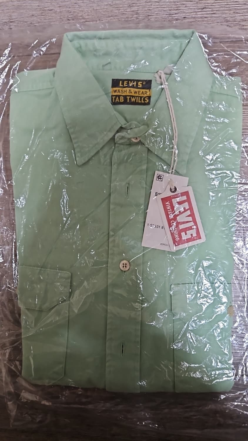 리바이스 LVC 1950's 탭 트윌 셔츠 그린 S 상품이미지3