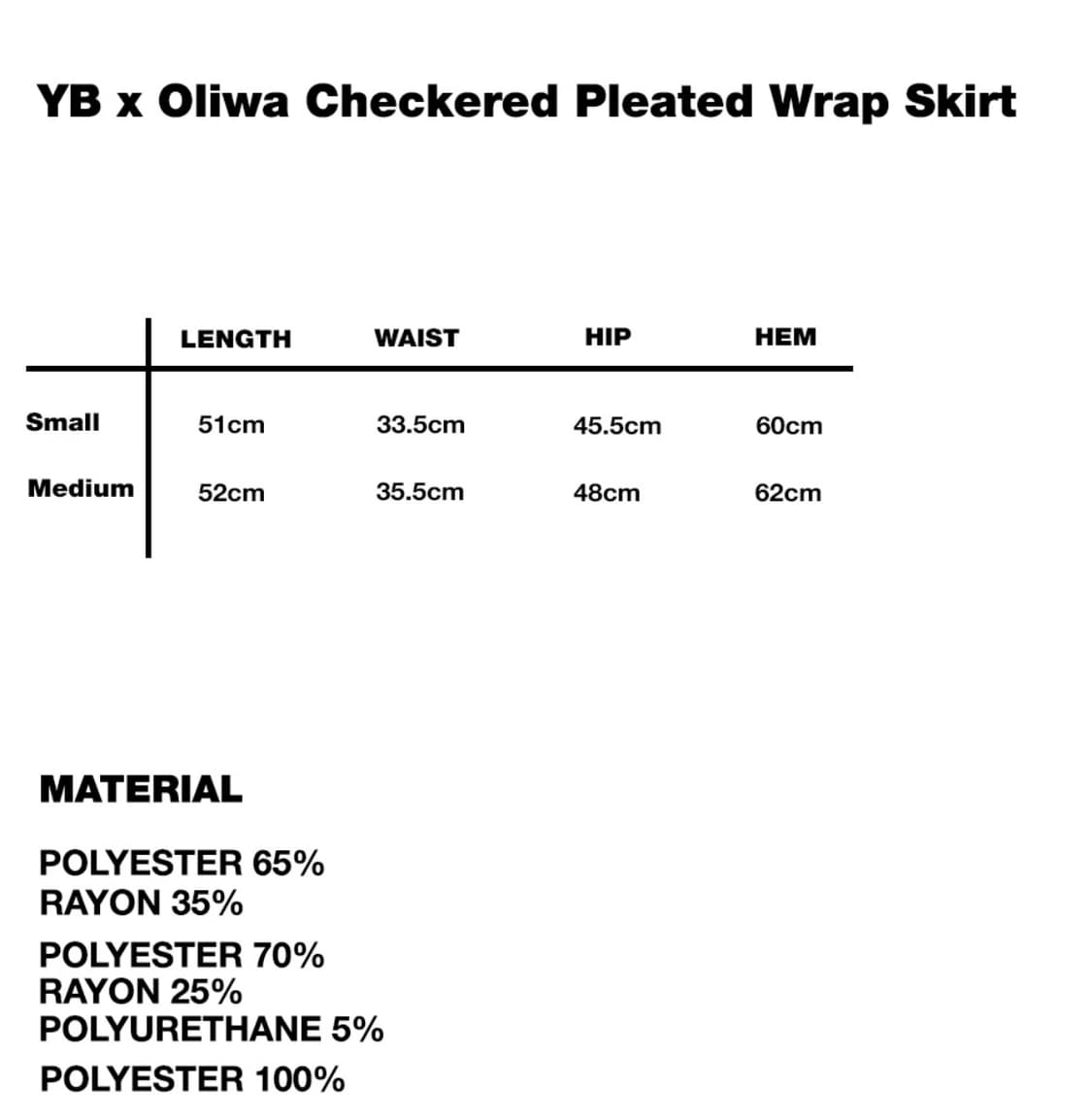 YB x Oliwa Checkered Pleated Wrap Skirt  상품이미지3