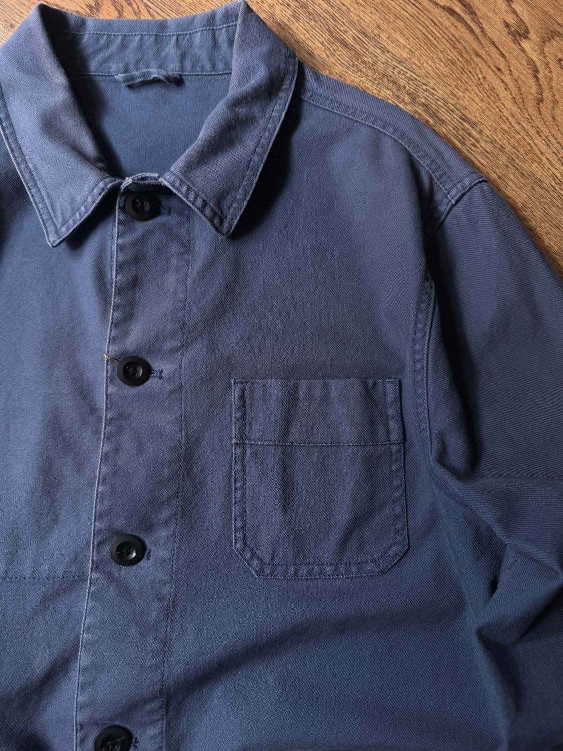 [M]빈티지 페이딩 3포켓 프렌치 워크 자켓 상품이미지3