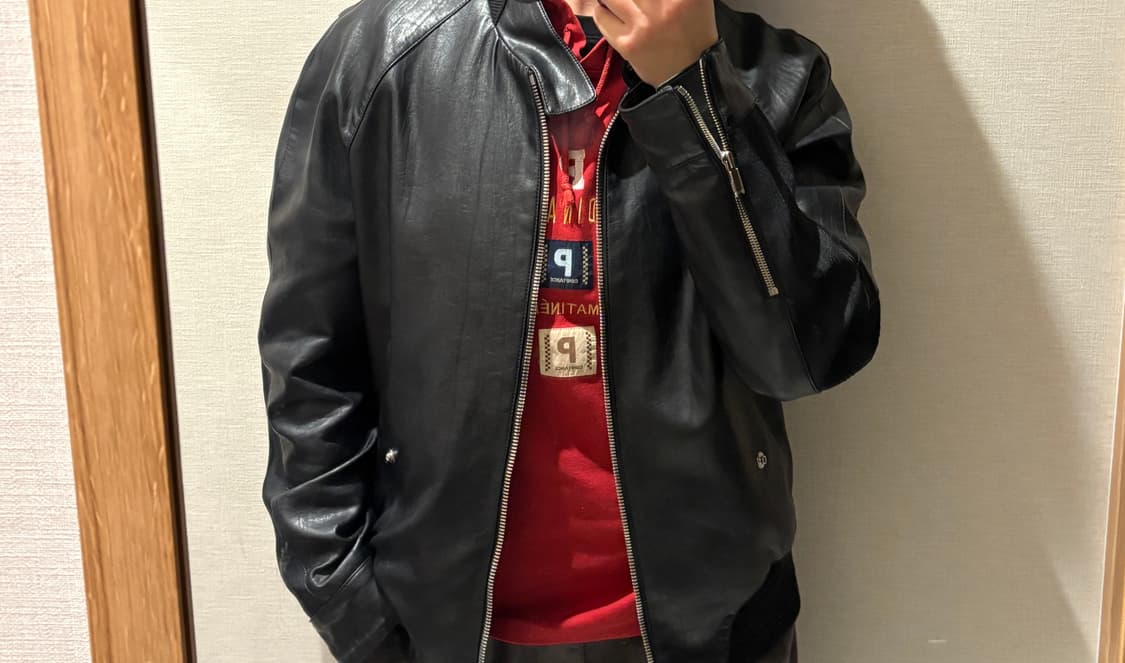 시스템 가죽자켓(급처) 상품이미지1