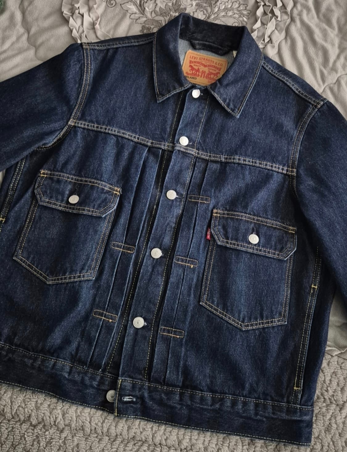 리바이스 타입2 트러커자켓 다크인디고  S(90) 상품이미지1