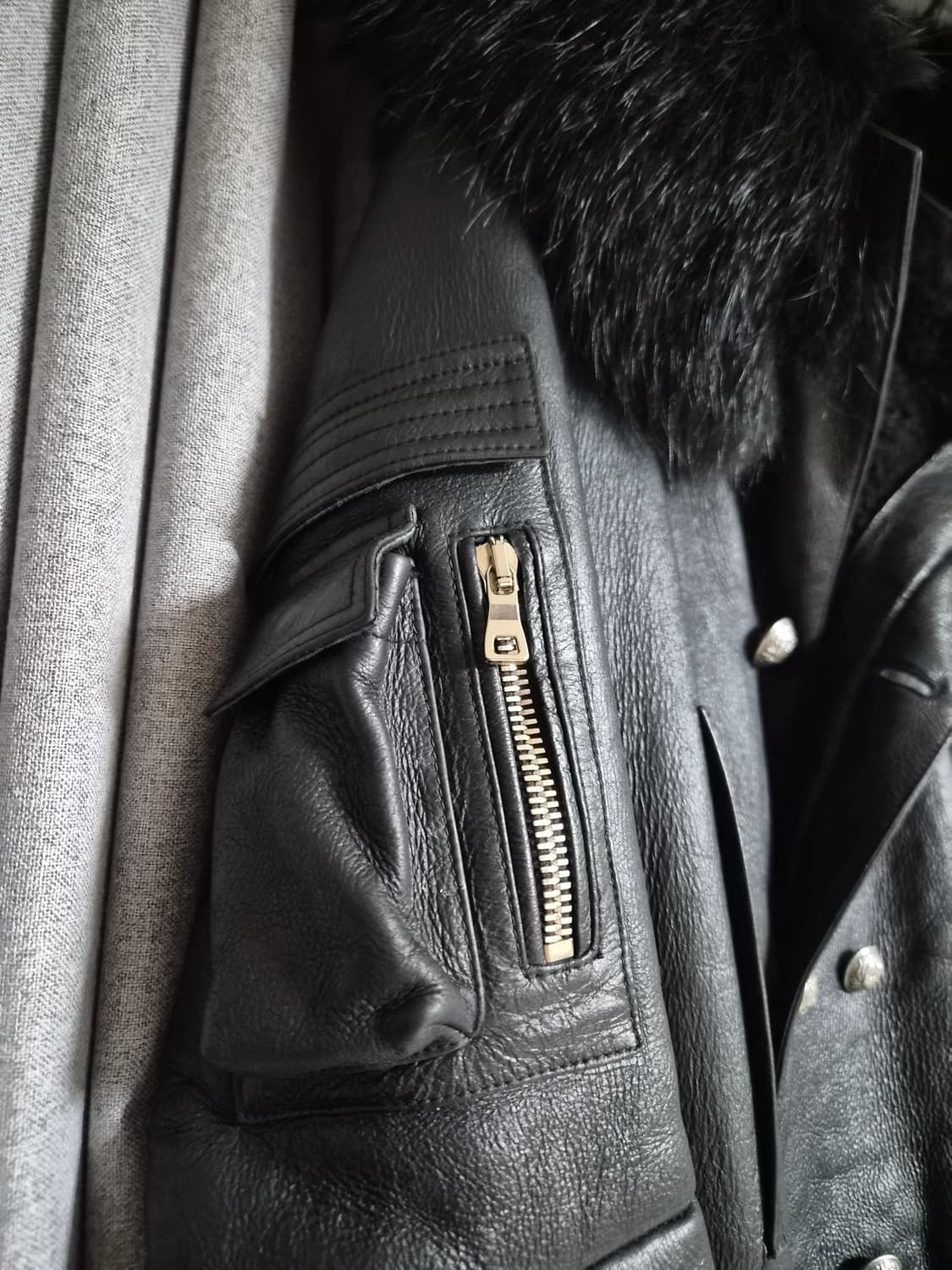 발망 퍼 양털 더블 롱 무스탕 팝니다 구찌 프라다 루이비통 상품이미지3