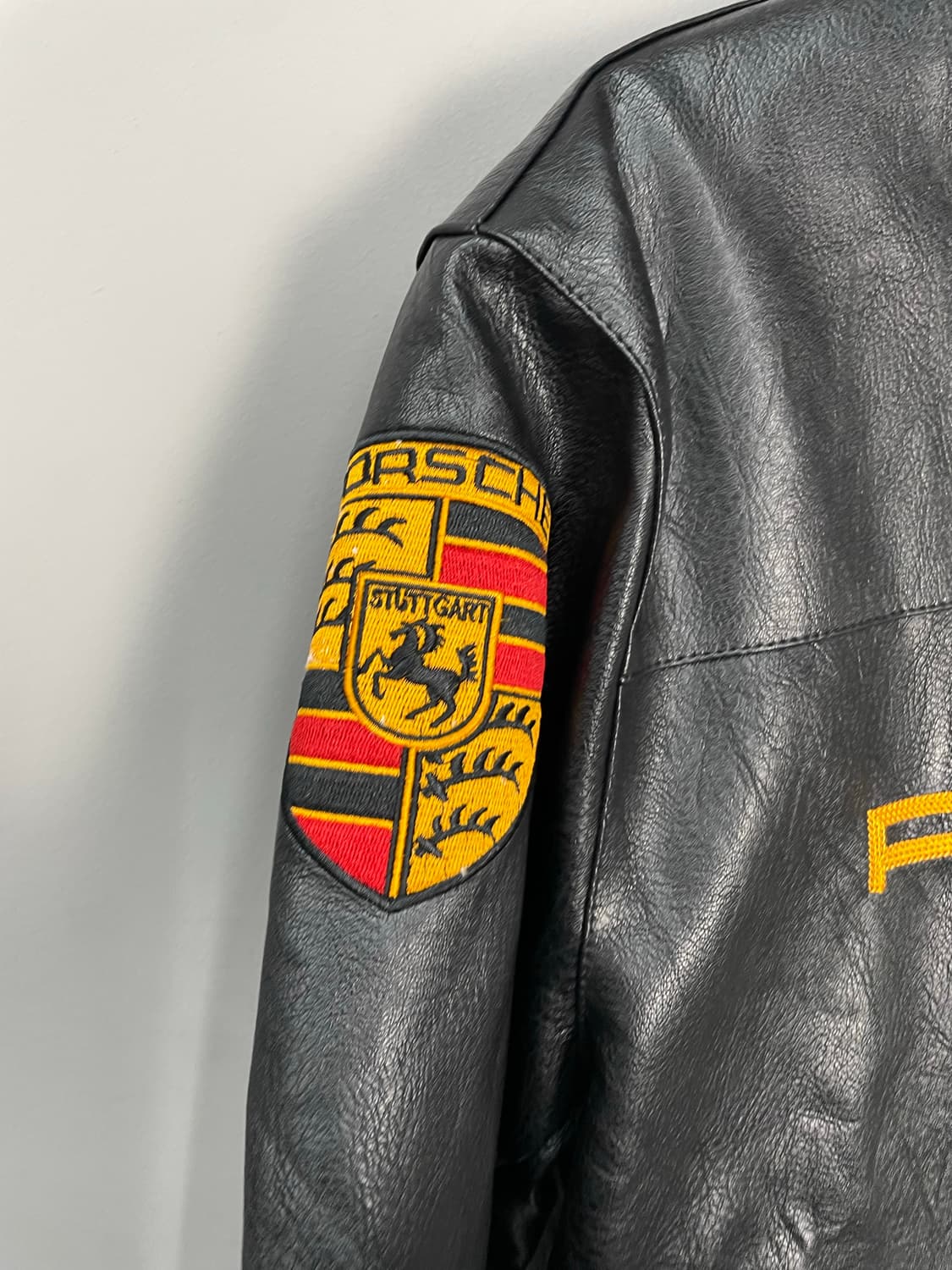 포르쉐 빅패치로고 레더자켓 H1383 상품이미지5