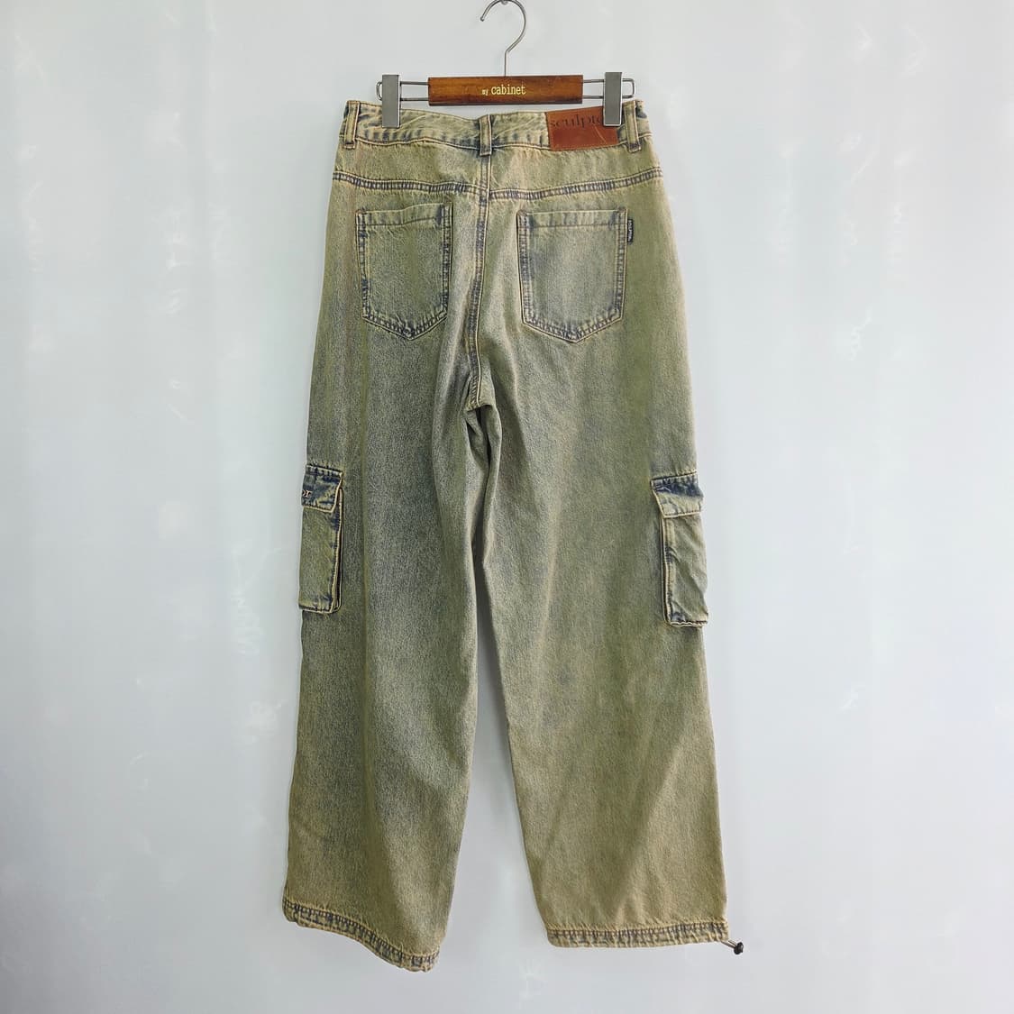 [SCULPTOR] 스컬프터 빈티지 그린 카고 데님 팬츠 상품이미지2