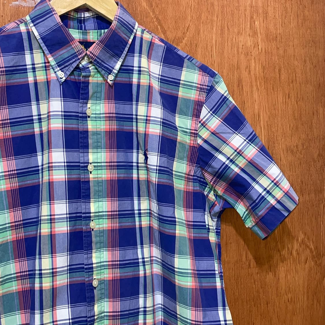 (M) POLO 폴로 랄프로렌 반팔 체크 셔츠 상품이미지2