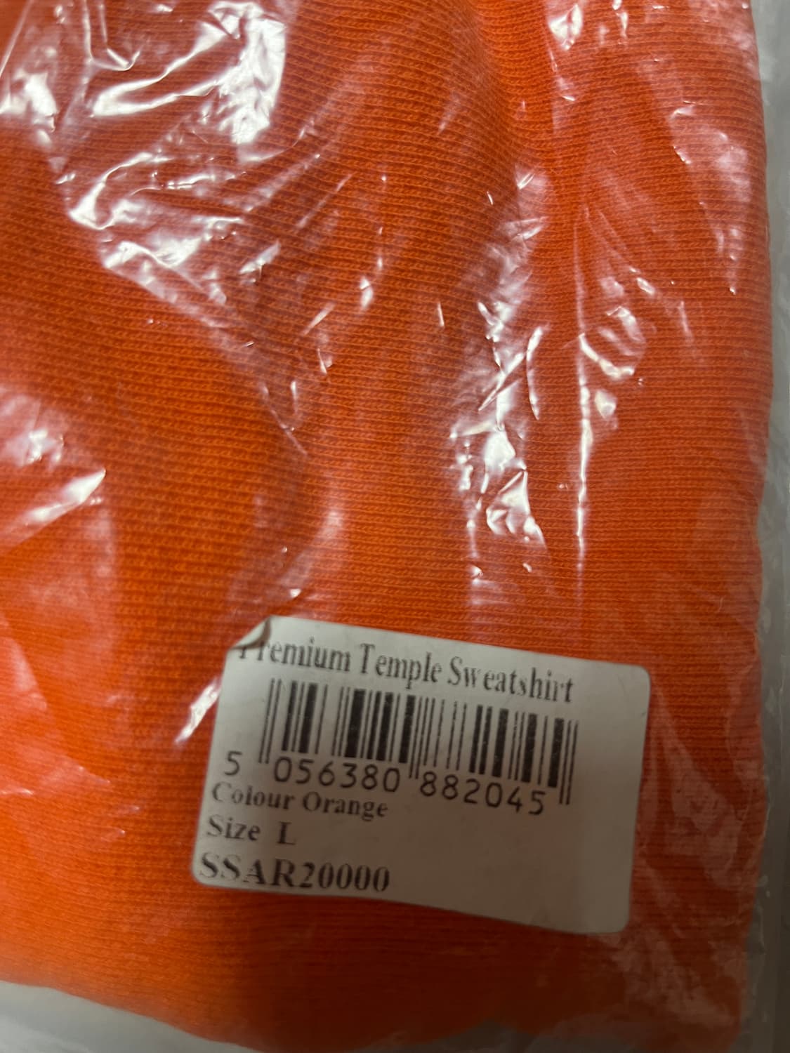 [L] 에리즈 스웻셔츠 오렌지 맨투맨 미개봉 상품이미지4