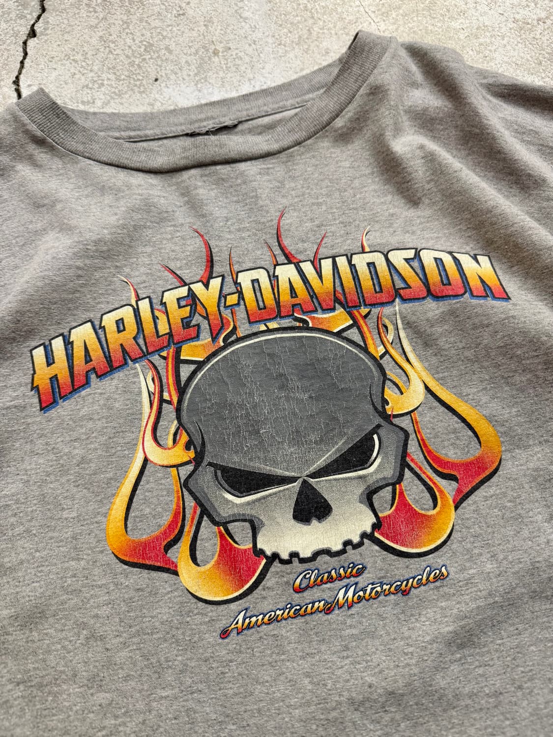 00s 할리데이비슨 플레임 롱슬리브 usa 상품이미지4