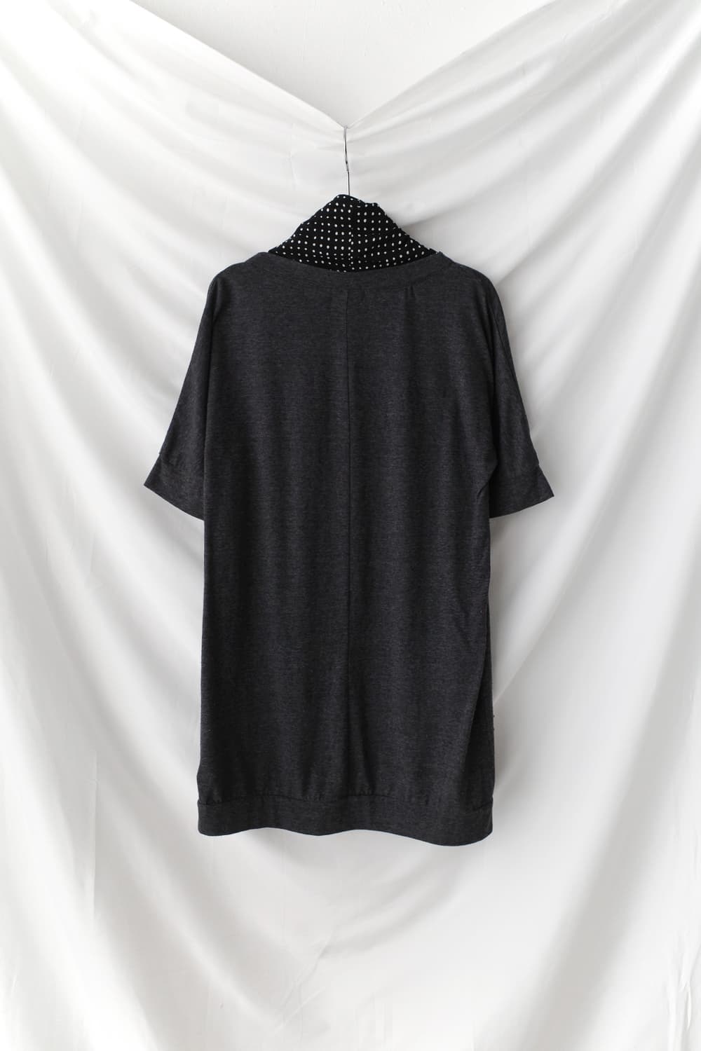 dot layered half cardigun 상품이미지2