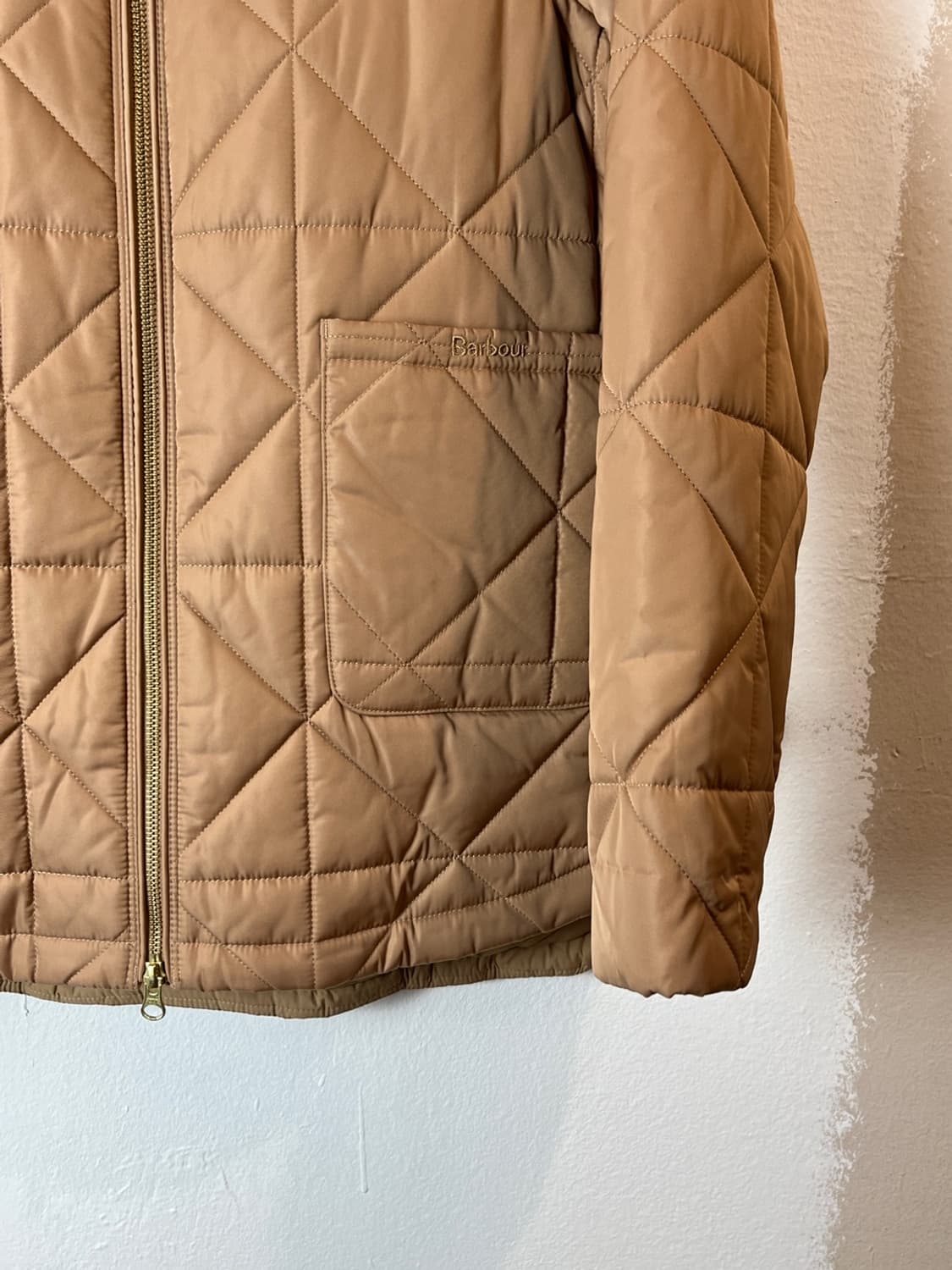 바버 다이아몬드 퀼팅 스탠드 카라 자켓 상품이미지5