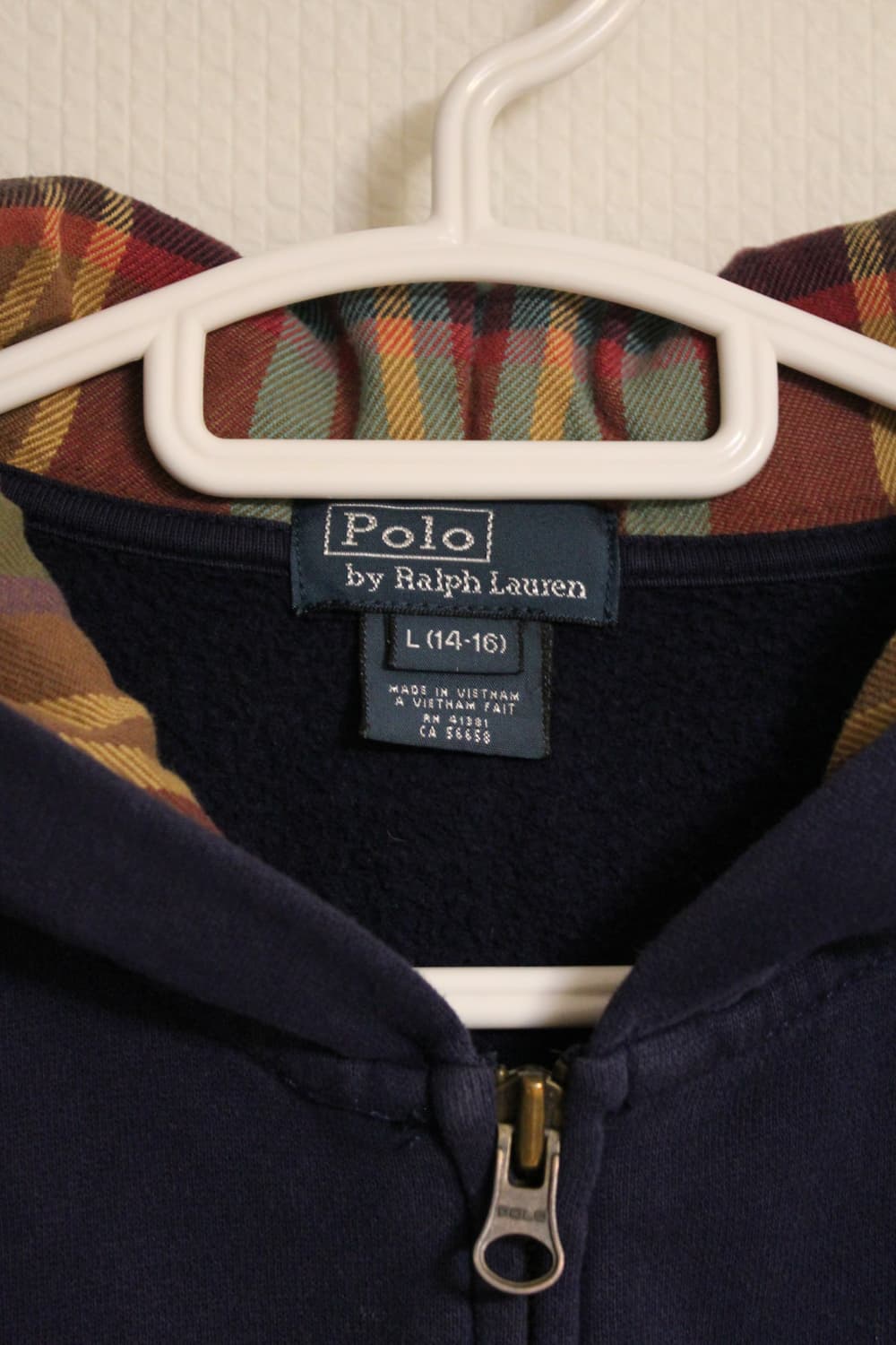 폴로 랄프로렌 네이비 후드집업 L 상품이미지3