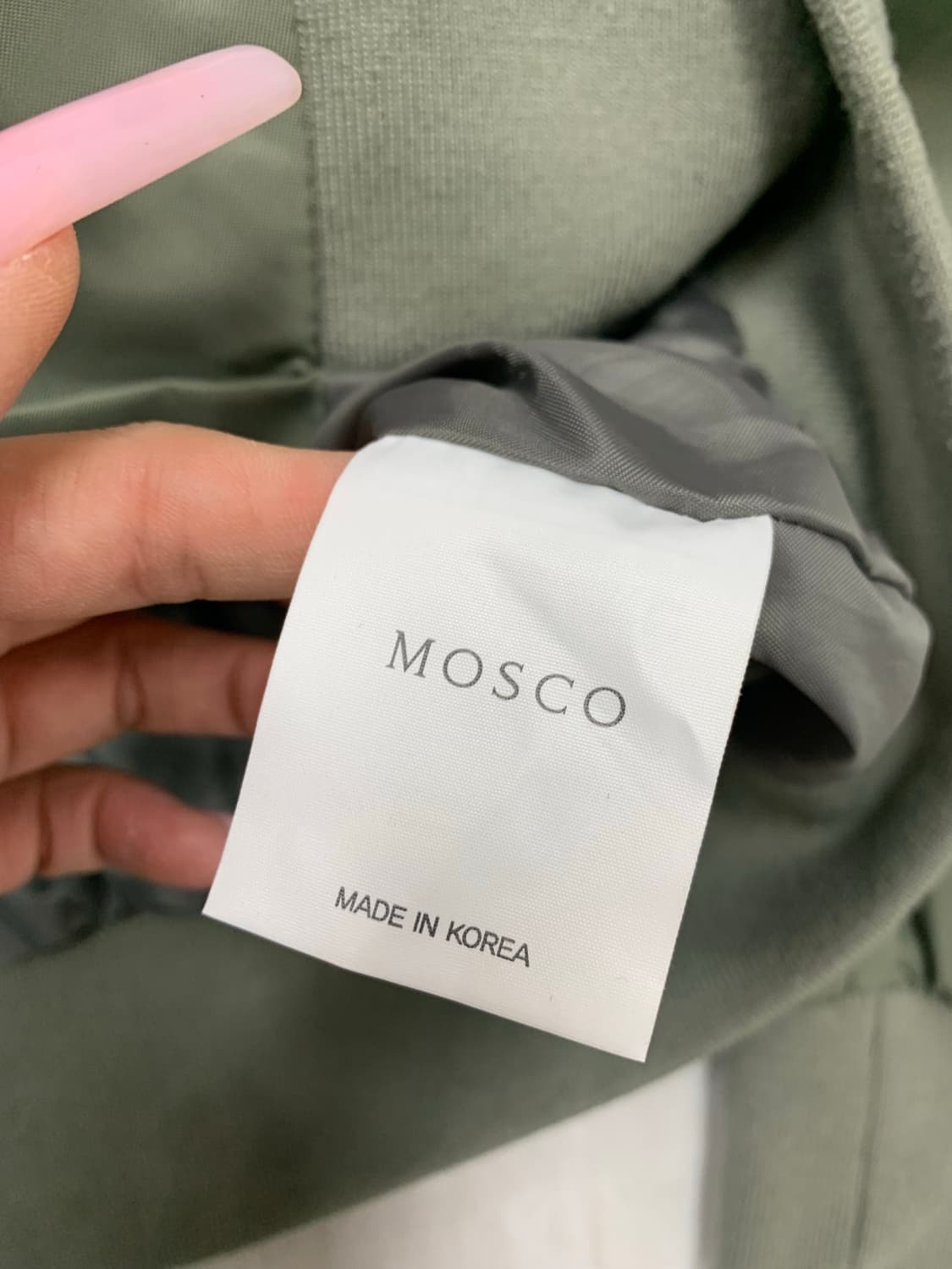 Mosco 카키 밀리터리 블루종 #472 상품이미지4