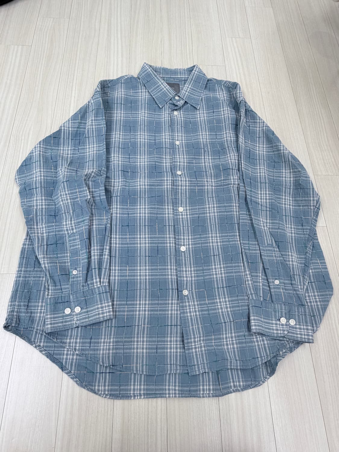 발루트 체크 셔츠 2사이즈 상품이미지3