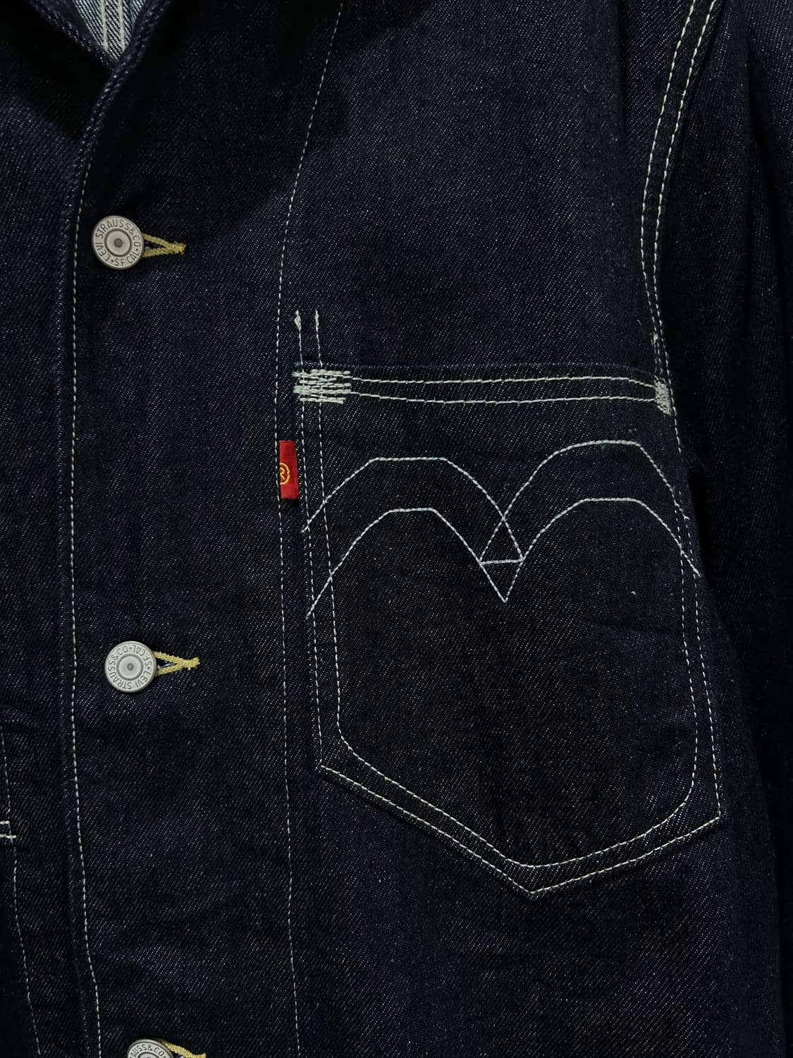  LEVI'S RED denim coverall jacket 상품이미지4