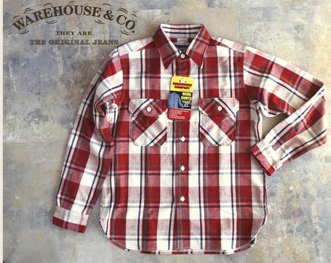 웨어하우스 플란넬셔츠 3104 c패턴 L(40) 상품이미지1