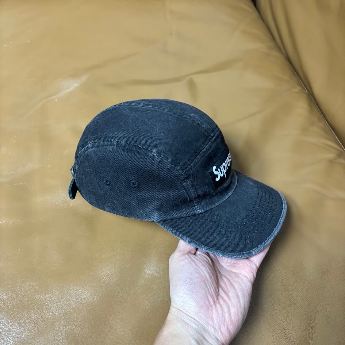 Supreme 슈프림 워시드 블랙 캠프캡 모자 (Washed Black) 상품이미지3