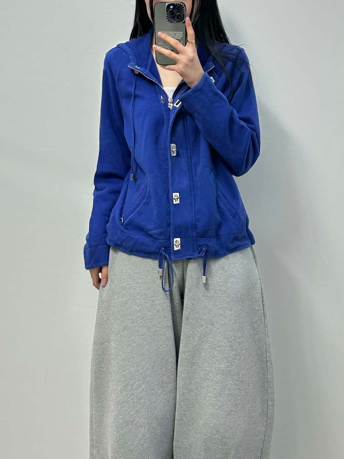 폴로 랄프로렌 블루 버튼 후드 자켓 상품이미지1