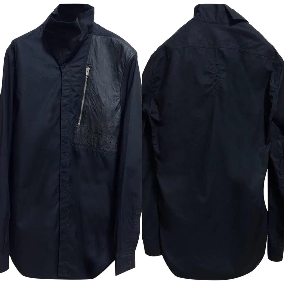 릭오웬스 15SS "FAUN" 레더 패치 포켓 셔츠 상품이미지7