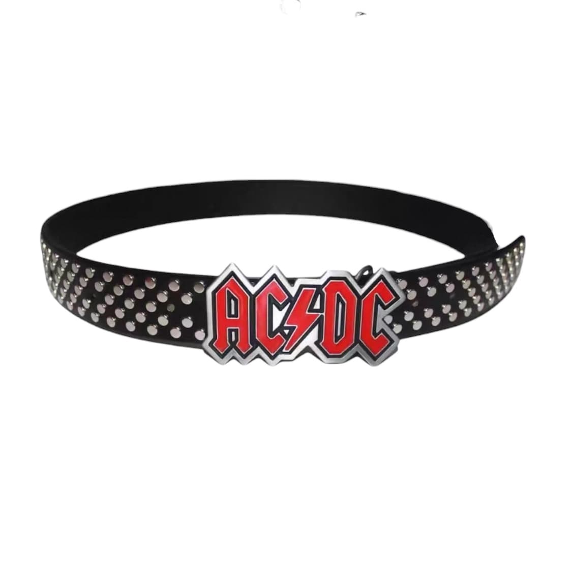 AC/DC 레드 버클 빈티지 무드 벨트  상품이미지1