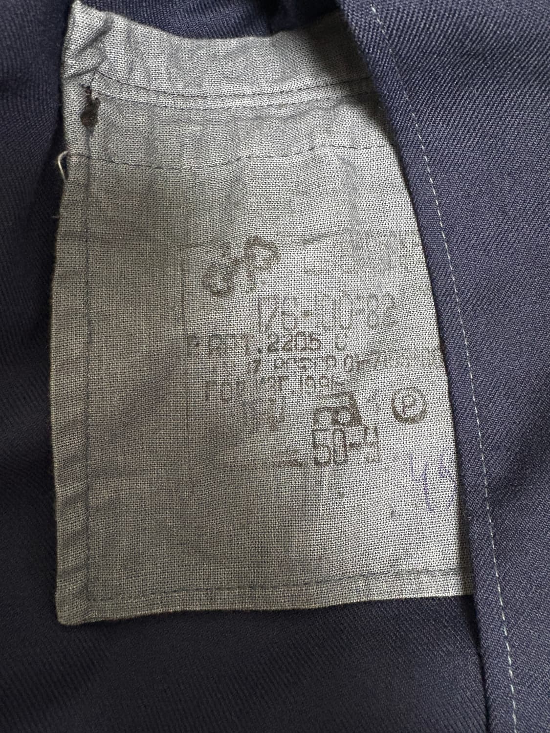 소련 해군 1991년 보급 네이비 금장 블레이저 자켓(105) 상품이미지4