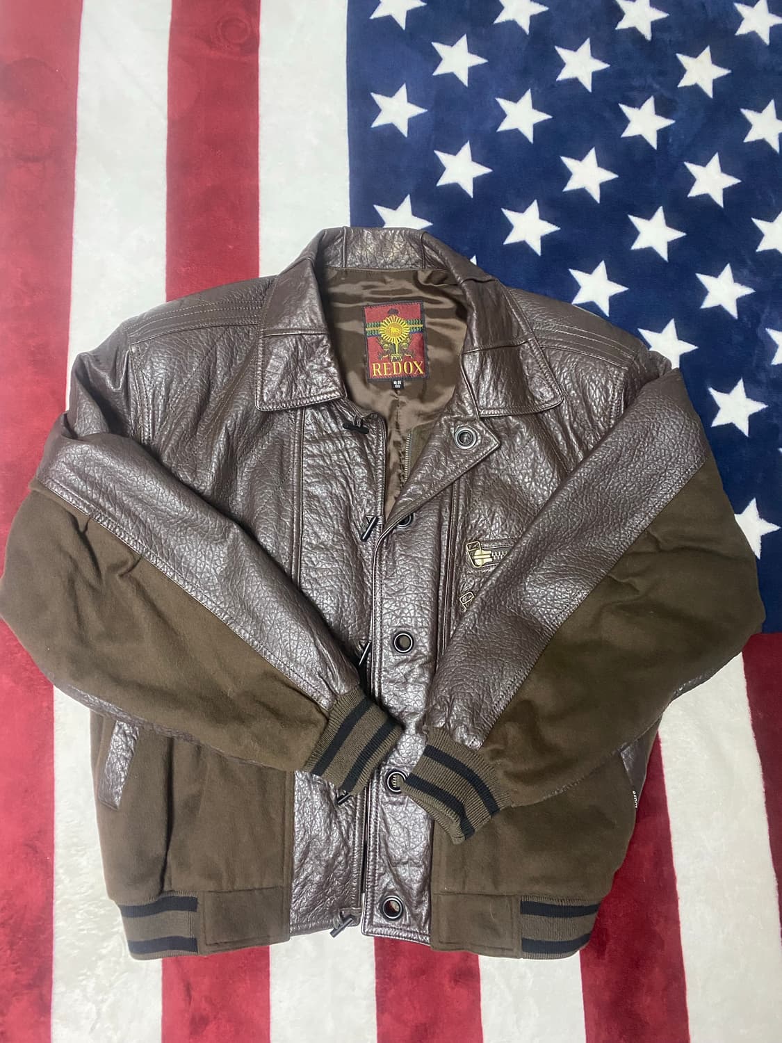 90s 빈티지 레드옥스 양가죽 자켓 상품이미지1