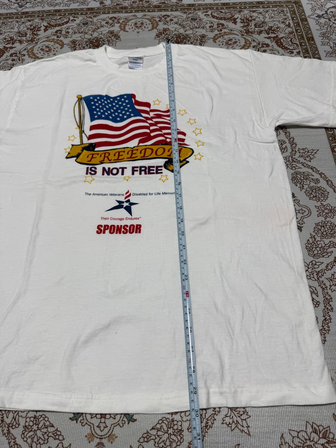 USA빈티지 성조기 반팔티 L 상품이미지7