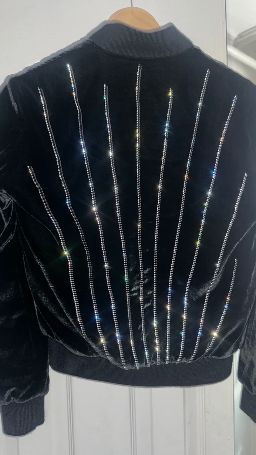 생로랑 벨벳 스왈로브스키 자켓 상품이미지2