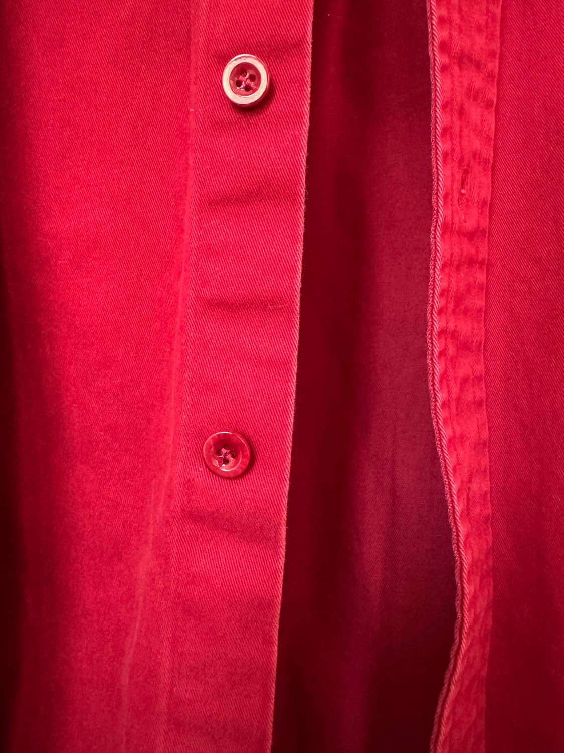 처칠롬퍼 /워시드 헤비 워크 셔츠 레드/ S 상품이미지7