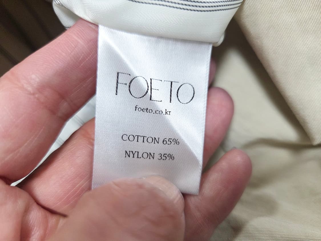 포에토(FOETO) 우디 트렌치코트 프리사이즈 새상품 상품이미지10