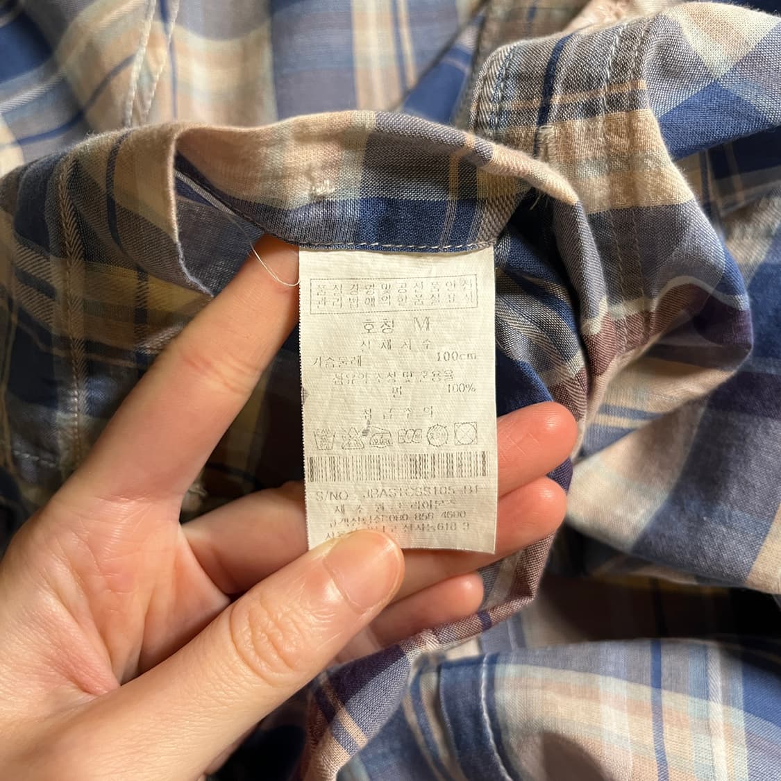 질스튜어트 반팔 체크셔츠 상품이미지6