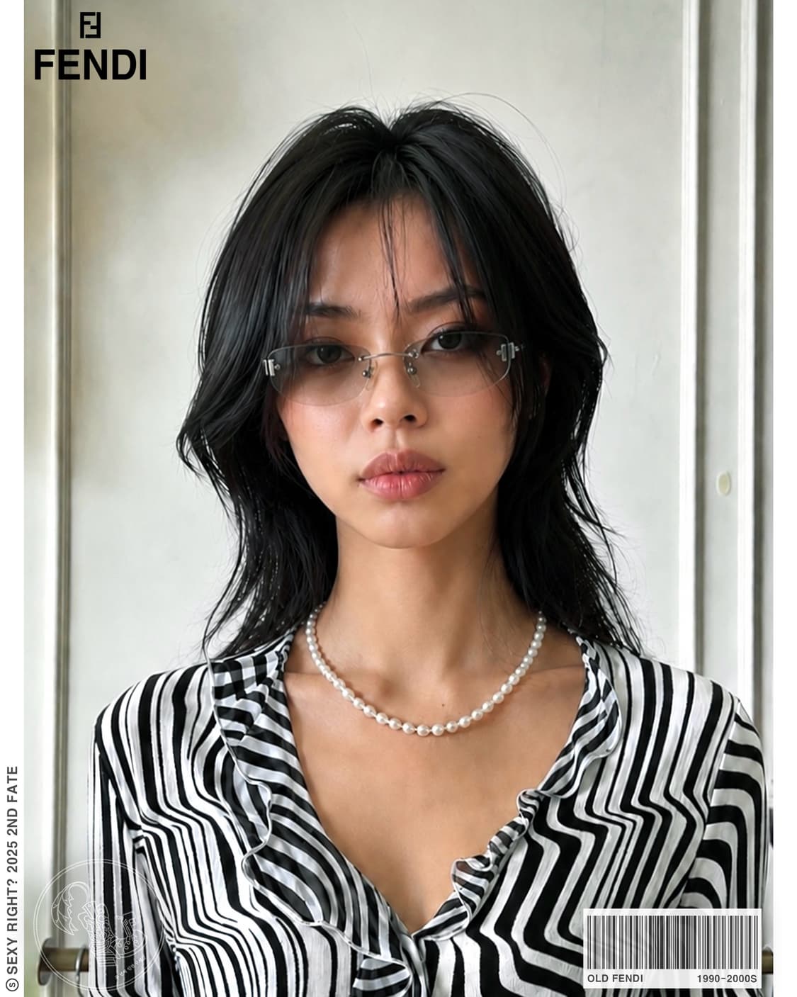 90-00s Old FENDI Rimless Sunglass 상품이미지1