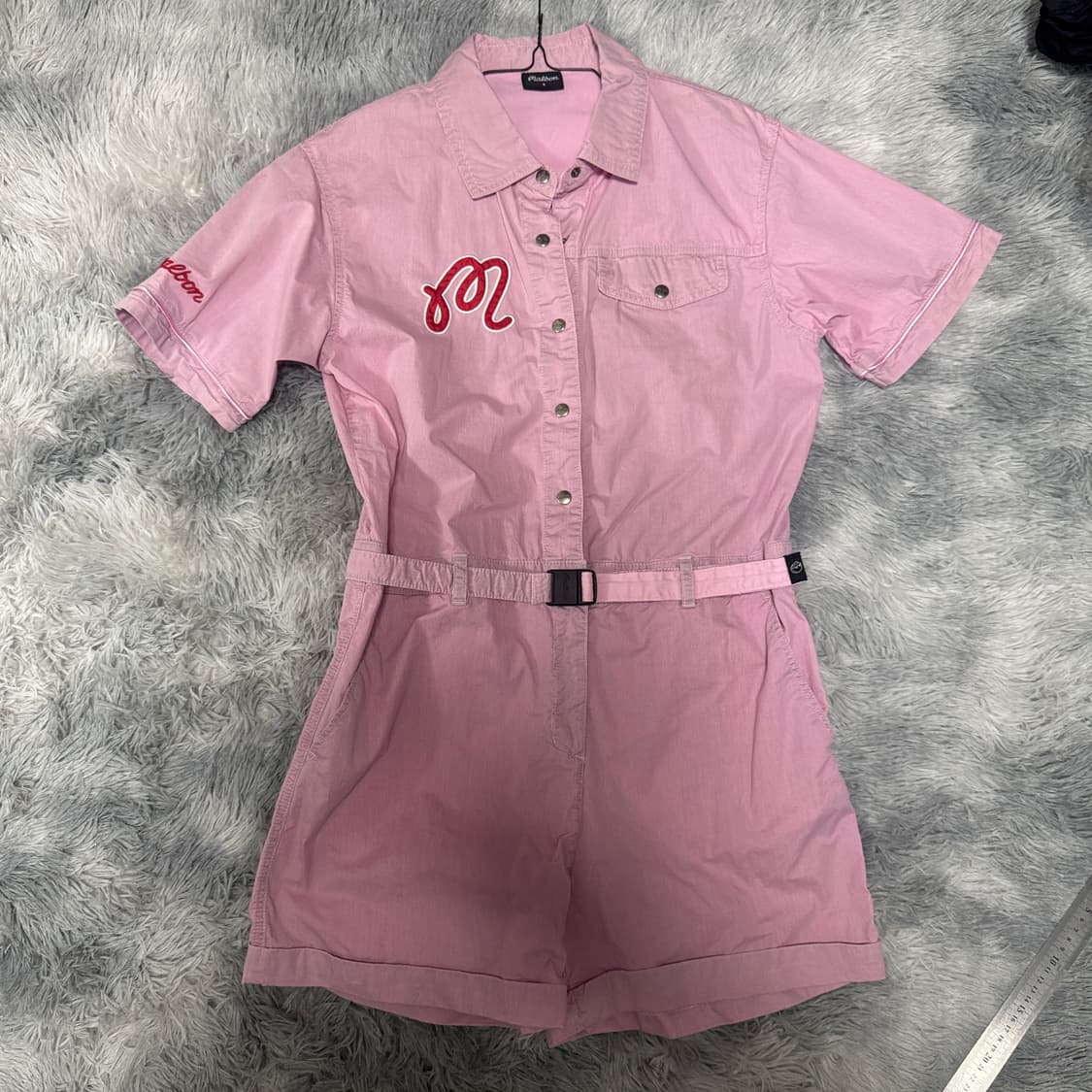 정품) 말본 여성 버킷 점프수트 핑크  S사이즈 상품이미지10