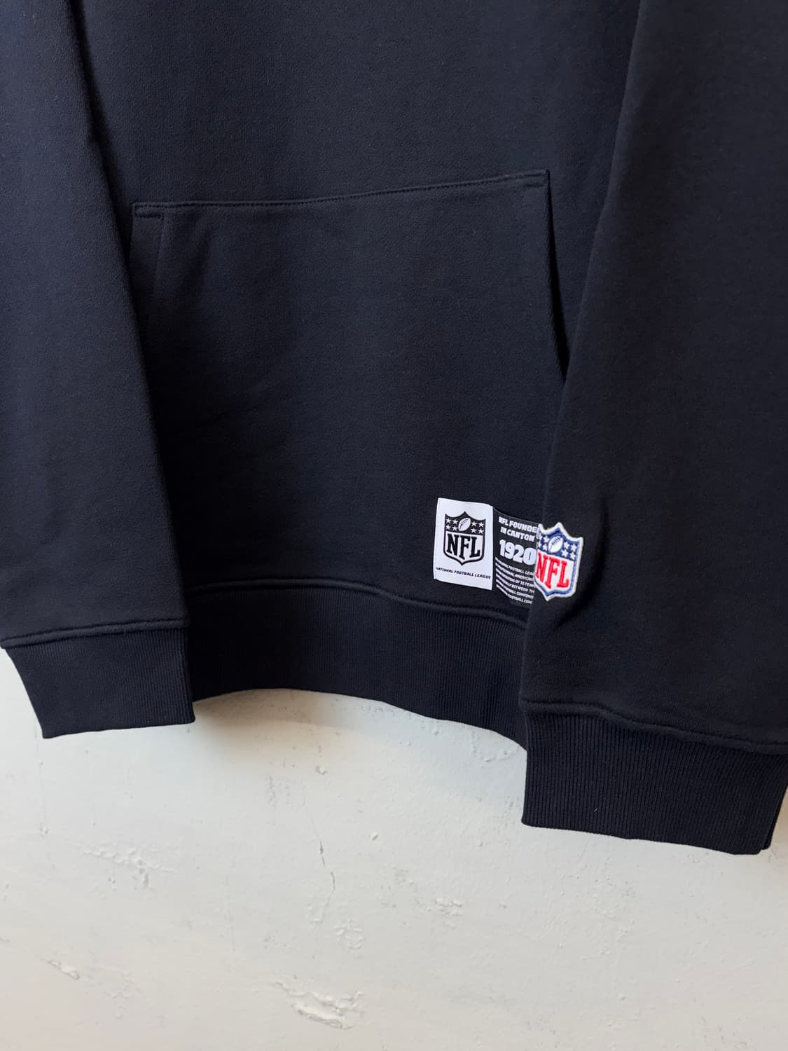 새상품 NFL 레이더스 블랙 빅로고 후드티 상품이미지7