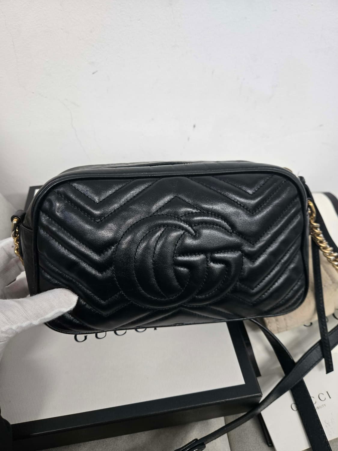 [보증서 정품] 구찌 마몬트 GG 숄더백 상품이미지5